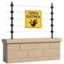 cerca elétrica ligada