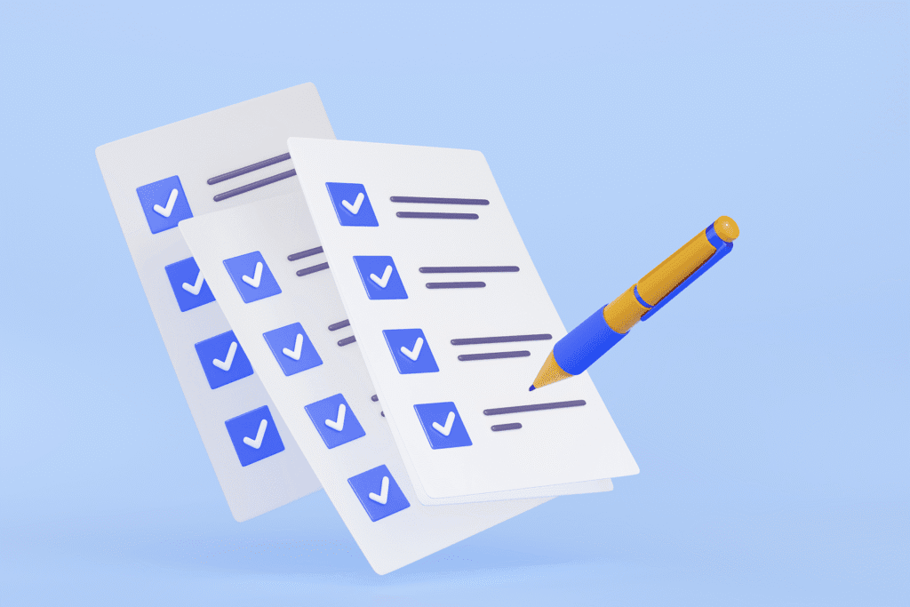 checklist de manutenção preventiva de um contrato empresarial.